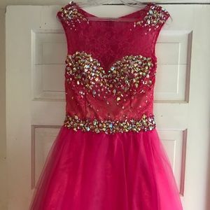 Envious Fuschia Homecoming Dress Size 8